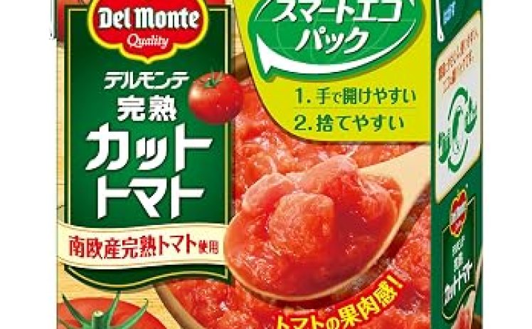 【1,047円】キッコーマン デルモンテ 完熟カットトマト 388g×6個