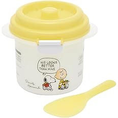 【60%OFF】【711円】 スケーター スヌーピー 電子レンジ炊飯器 ご飯メーカー スノコ・しゃもじ付き 1合 640ml