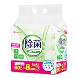 【定期おトク便10%OFF！】アイリスオーヤマ ノンアルコール除菌ウェットティッシュ WTS-60N8P － 480枚（60枚入り×8個）が728円（91円/個）