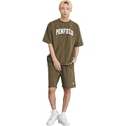 Penfield(ペンフィールド)半袖 Tシャツ＋ショートパンツ 上下セット 綿100% カーキ Mサイズ
