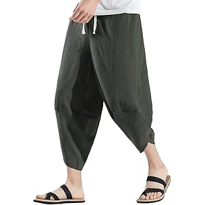 【51%OFF】【980円】 ANONIE メンズ 7分丈 サルエルパンツ
