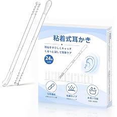 【79%OFF】【999円】 TAREASS 新感覚の耳ケア 粘着式耳かき ダブルヘッド 24本入