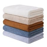 【30%OFF+10%ポイント！】Oseamaid マイクロファイバー バスタオル 大判 5枚セット 約60×120cmが1,953円（実質1,674円）