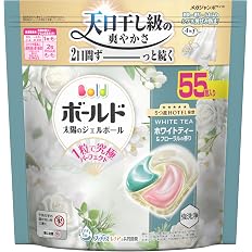 【45%OFF】【1,372円】 ボールド ジェルボール 柔軟剤入り 55個 ホワイトティー＆フローラルの香り