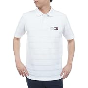 TOMMY HILFIGER GOLF(トミー ヒルフィガー ゴルフ) メッシュボーダー 半袖ポロシャツ ホワイト Mサイズ