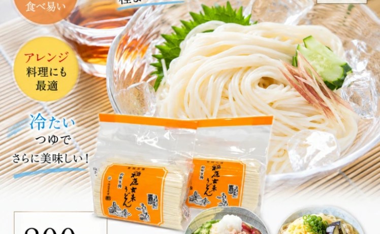 【800円】稲庭うどん 短寸 400g ×2袋