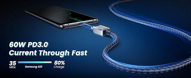 【50%OFF！】ORICO-GQZ60 － USB C ケーブル 60W USB Type Cケーブルが349円