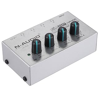 【期間限定セール+10%OFF！】N-AUDIO HA400 4チャンネル ヘッドフォンアンプ オーディオ ステレオ 電源アダプタ付きが2,501円