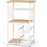 J-kitchens キッチンラック ナチュラル 46奥行き x 60幅 x 100高さ cm