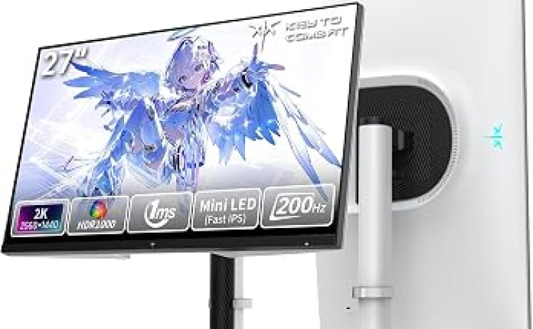 【26,409円】KTC Mini LED 量子ドット 27インチ ゲーミングモニター WQHD 200Hz M27T6S