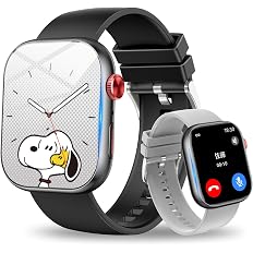 【50%OFF+500円OFF】【1,998円】 Audwierr 2.01インチ Bluetooth通話機能付き GPS IP67防水 付属ベルト×2 スマートウォッチ