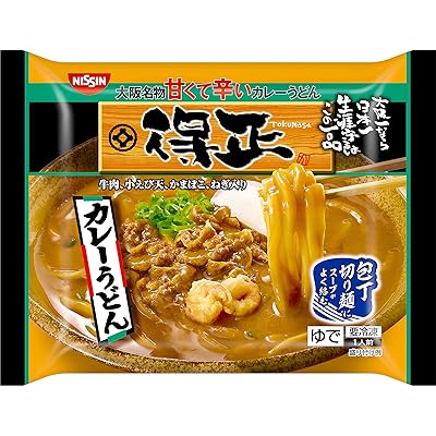 【冷凍】日清食品 日清食品得正 カレーうどん 1人前 280g×7個 送料込1,975円(282.1円/個)