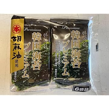 【ポイント10%還元】サンエイ海苔 プレミアム韓国海苔 6P(8切8枚)×5袋