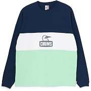 【ポイント19%還元】Chums(チャムス) Kearns Panel L/S T-Shirt ネイビー/ホワイト Lサイズ
