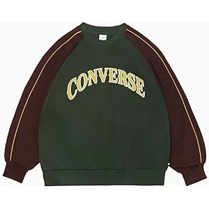 【84%OFF+ポイント12%】【実質1,068円】 コンバース レディース トレーナー COLOR BLOCK SWEAT CREW TOP