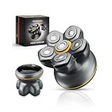 【50%OFF！】MAXGROOM HEAD スキンヘッド用シェーバー 6Dヘッド マグネット着脱式 IPX7防水 乾湿両用モデルが2,990円送料無料