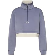 Oakley(オークリー) プルオーバー RADIANT PEACH FLEECE CROPED 10.0 レディース BLUE TAR US M サイズ (日本 L サイズ相当)