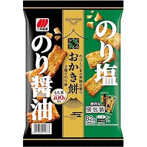 【44%OFF】【2,308円（定期便2,077円）】 三幸製菓 おかき餅 2種ののり味 82g×12袋