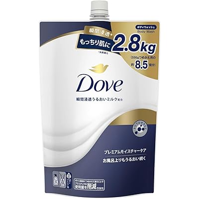 【15%OFF】【つめかえ8.5回分】Dove(ダヴ) ボディソープ プレミアムモイスチャーケア 大容量つめかえ 2800g 送料込1,498円(おトク便3種で1,414円)ほか