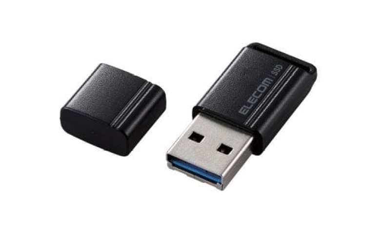 【17,800円】ELECOM ポータブルSSD 1TB ブラック/ホワイト
