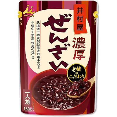 井村屋 濃厚ぜんざい 180g×5袋 送料込928円(185.6円/袋)