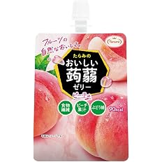 【スマイルSale】【562円（定期便506円）】 たらみ おいしい蒟蒻ゼリー ピーチ味 150g×6個