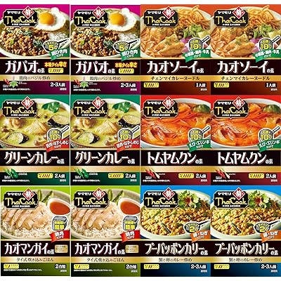 【45%OFF】ヤマモリ タイクック 6種×2個(計12個)アソートセット 送料込1,889円(おトク便3種で1,732円・144.3円/個)