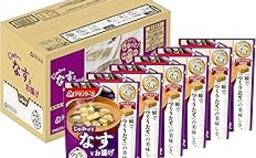 【2,329円】アマノフーズ うちのおみそ汁 なすとお揚げ5食×6袋