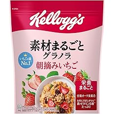 【スマイルSale】【2,608円】 ケロッグ 素材まるごとグラノラ 朝摘みいちご 400g×6袋