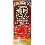 【10%OFF】カゴメ トマトジュース 濃厚リコピン 食塩無添加 195ml紙パック×24本