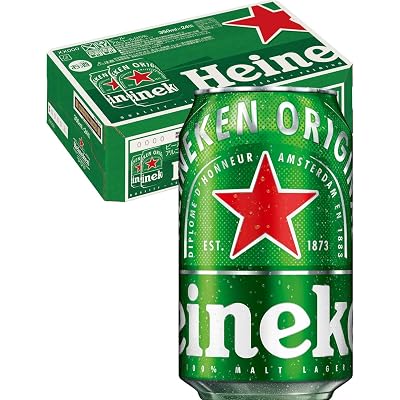 【7%OFF】Heineken ハイネケン ラガービール 350ml缶×24本 送料込4,000円(166.7円/本)