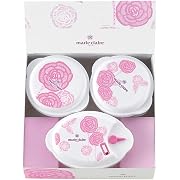 タマハシ marie claire(マリ・クレール) “ローズブルーミング” 電子レンジ容器3pcセット