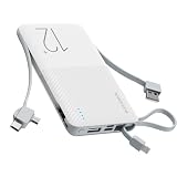 UCHAG 12,000mAh大容量・3本ケーブル内蔵モバイルバッテリーが999円