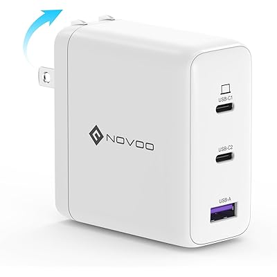 【31%OFF】NOVOO 120W 3-Port USB-C PD充電器 RG120 ホワイト 税込1,976円 プライム会員送料無料
