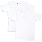 B.V.D.(ビー・ブイ・ディ)V首 半袖Tシャツ ホワイト LLサイズ