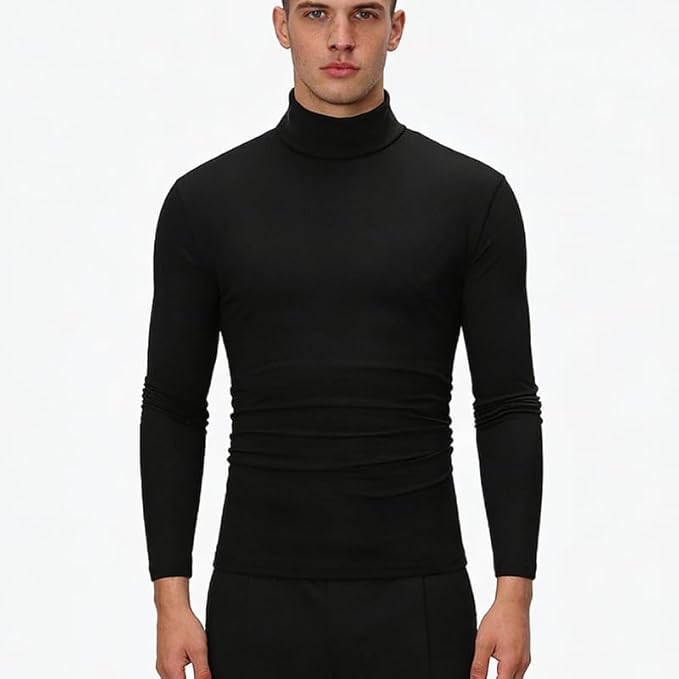 【321円】 Amazon Haul メンズ タートルネック 長袖Tシャツ 【送料無料】