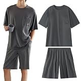 AIYUEFAN メンズ パジャマ 上下セット ルームウェアが780円