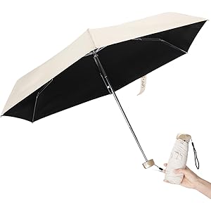 Hommily 晴雨兼用 超軽量179g 完全遮光&UPF50+ 超撥水 折りたたみ傘