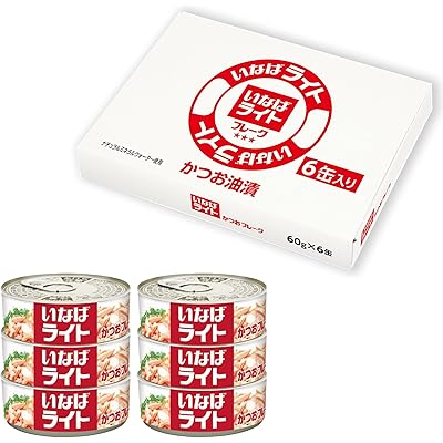 【55%OFF】【Amazon.co.jp限定】いなば ライトフレーク 60g×6缶箱入り 送料込500円(おトク便3種で450円・75.0円/缶)