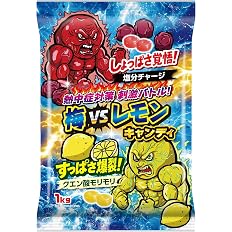 【44%OFF】【1,000円】 ライトサービス 大容量塩飴 熱中症対策 刺激バトル 梅VSレモンキャンディ 1kg