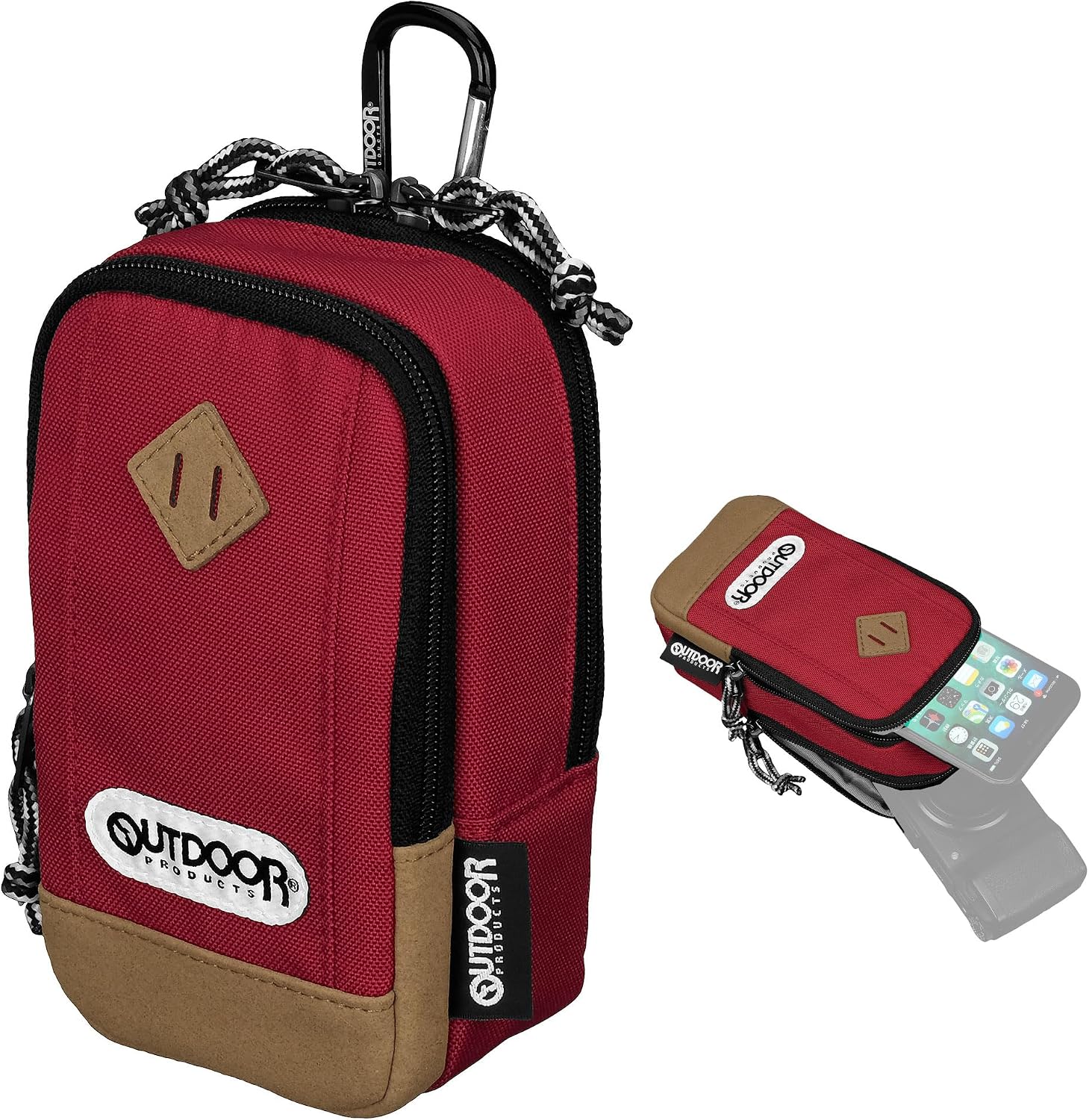 【52%OFF】【1,436円】 OUTDOOR PRODUCTS ダブルファスナー スマートフォン・カメラケース