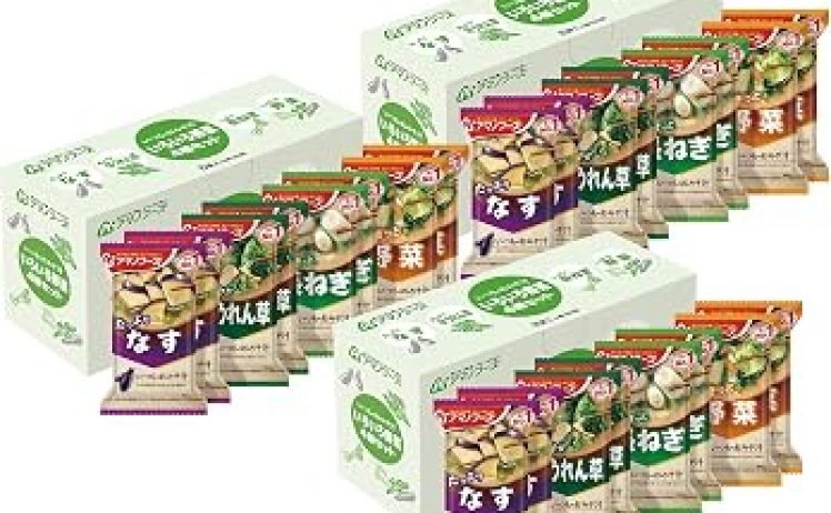【2,150円】アマノフーズ いつものおみそ汁 いろいろ野菜 4種24食セット