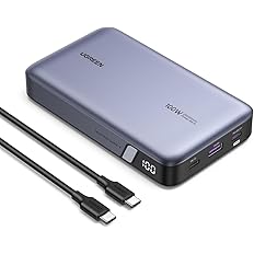 【7,480円】 UGREEN 100W PD・PPS 2.0対応 20000mAh 3ポート モバイルバッテリー 【送料無料】