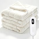 【31%OFF+20%OFF】【7,199円】 Heshare 掛け敷き兼用 洗える 9段階温度調節 9時間タイマー 電気毛布 188×130cm 【送料無料】
