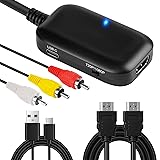 【50%OFF！】L'QECTED RCA to HDMI変換器 － USB-C給電 1.5m HDMIケーブルセットが999円
