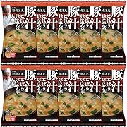 マルコメ 野﨑洋光監修 フリーズドライ顆粒みそ汁 豚汁 1食 ×10個
