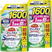 【10%OFF】バス マジックリン SUPER泡洗浄 グリーンハーブの香り 詰替え用 1600ml×2個
