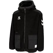 【ポイント55%還元】hummel(ヒュンメル) hummel PLAY ボアフｰドジャケット ユニセックス ブラック サイズ: L-O