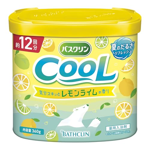 【70%OFF】【884円】 バスクリン クール 薬用入浴剤 レモンライムの香り 360g（約12回分）×4個