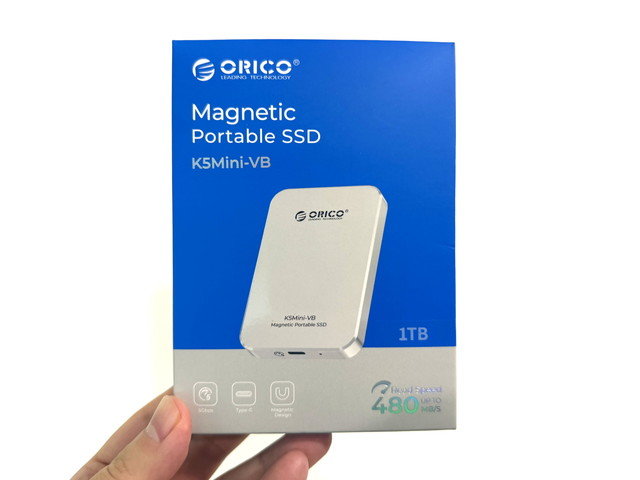 Magsafe対応でスマホに貼り付けて使える「ORICO K5Mini VB」USB 3.2Gen2でしっかり速くてタップリ大容量